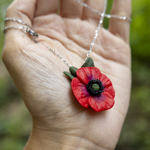 Náhrdelník - mák — foto 3