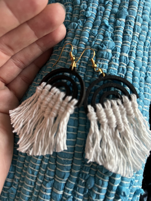 Boho náušnice — foto 3