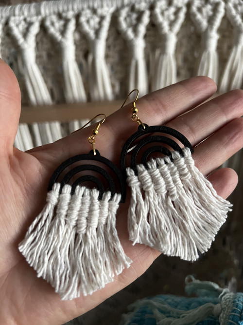 Boho náušnice — foto 5