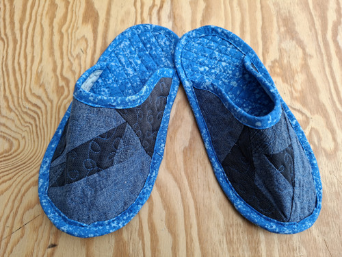 Papuče/pantofle – džínové 1 — foto 3