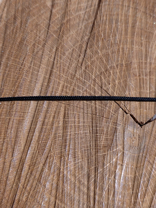 Oděvní šňůra PES Ø1,5 mm černá — foto 2