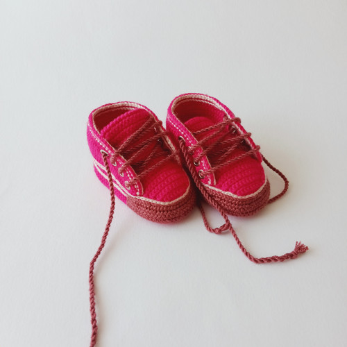 Háčkované tenisky - 9 cm — foto 2