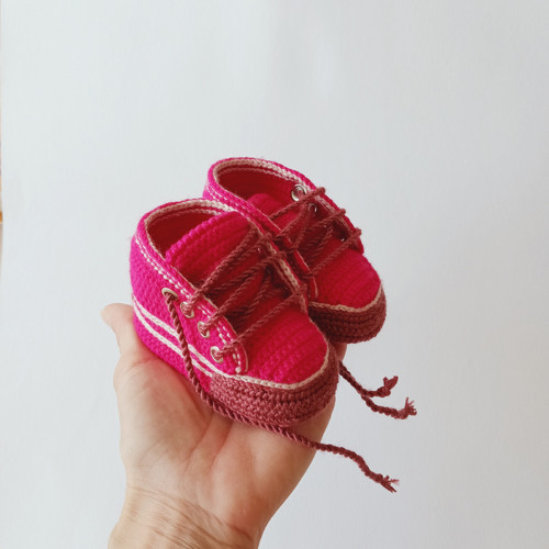 Háčkované tenisky - 9 cm — foto 4
