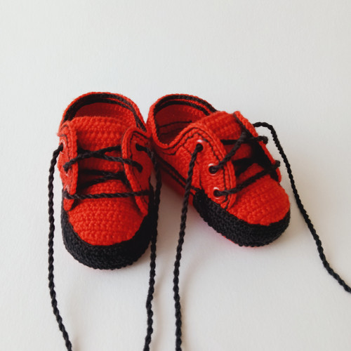Háčkované tenisky - 9 cm — foto 2