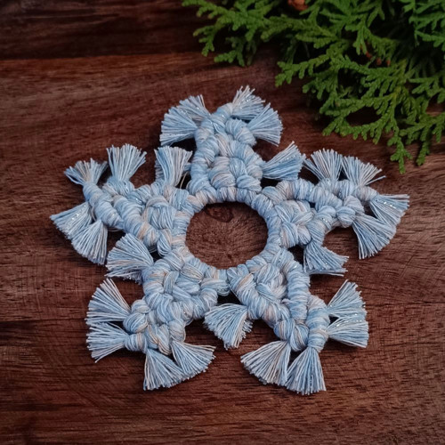 Macramé vločka No. 3 — foto 2
