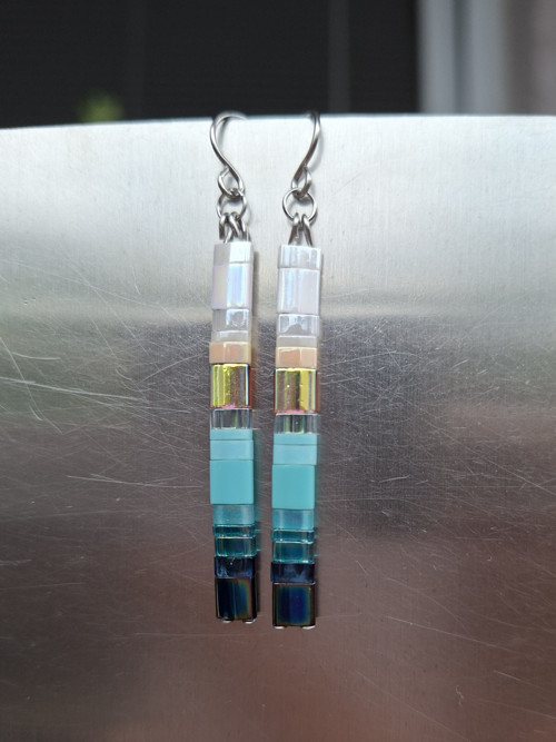 Náušnice aqua aurora — foto 5