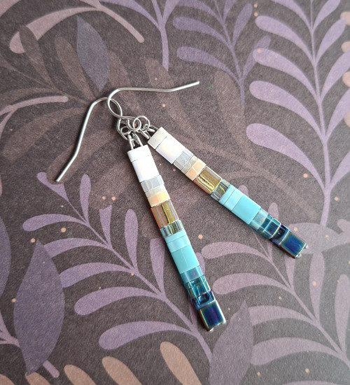 Náušnice aqua aurora — foto 2