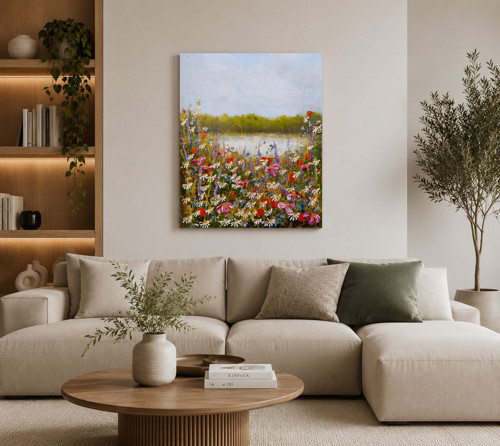 Jezerní louka.....60x70cm — foto 4