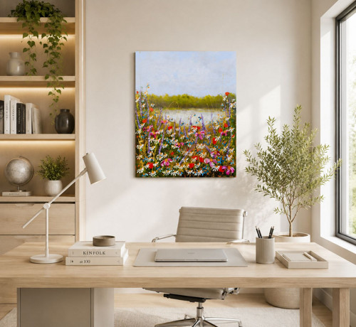 Jezerní louka.....60x70cm — foto 5