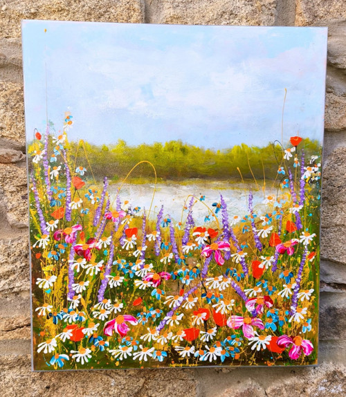 Jezerní louka.....60x70cm — foto 2