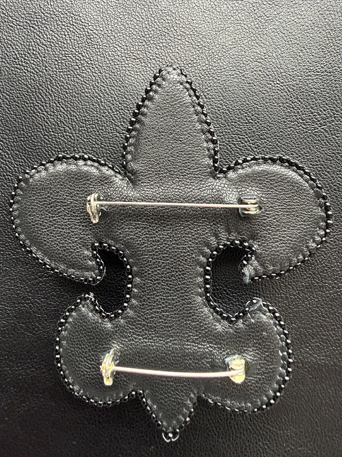 Brož Fleur-de-lis Fialová — foto 5