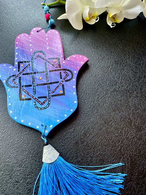 Hamsa - modrý střapec — foto 2
