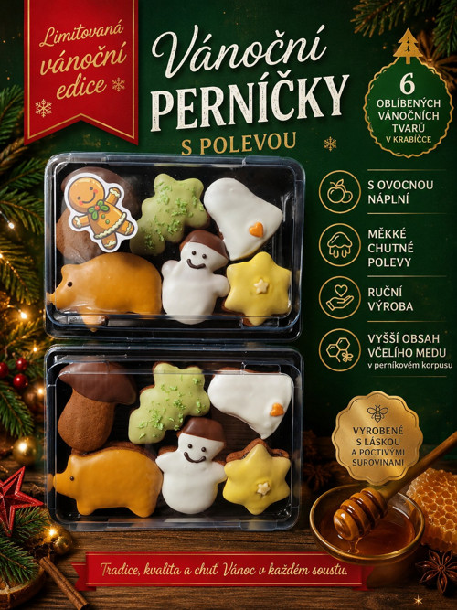 Vánoční perníčky s polevou 150 g — foto 3