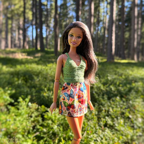 Suknička pro Barbie - motýli — foto 2