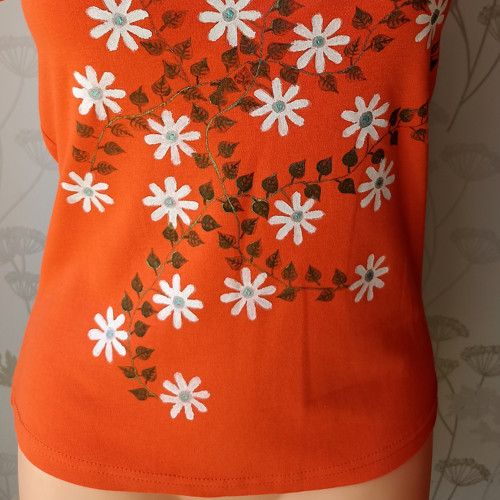 Oranžové s kytičkami — foto 3