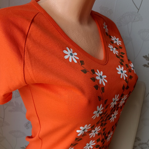 Oranžové s kytičkami — foto 4