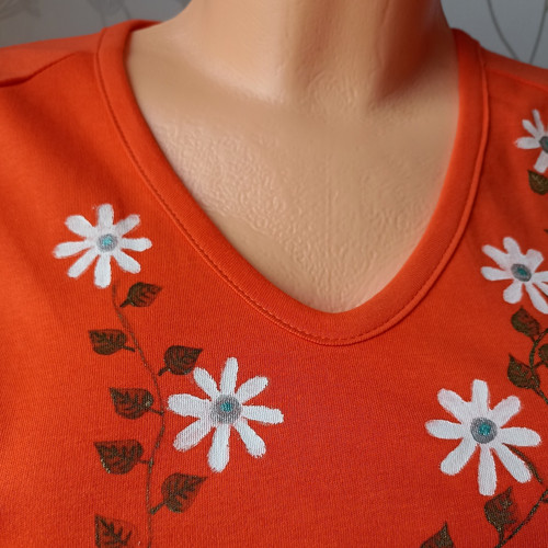 Oranžové s kytičkami — foto 5