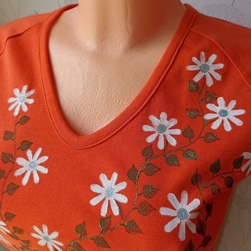 Oranžové s kytičkami — foto 2