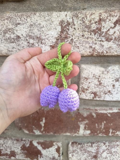 Háčkovaná klíčenka tulipány — foto 2