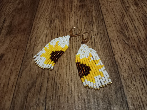 Náušnice Slunečnice — foto 2