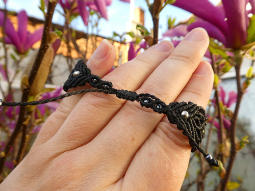 Macramé náramek Serafinit — foto 3