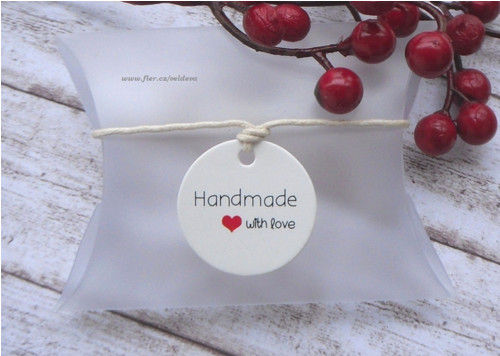 Kolečka handmade srdce 5ks bílá — foto 3