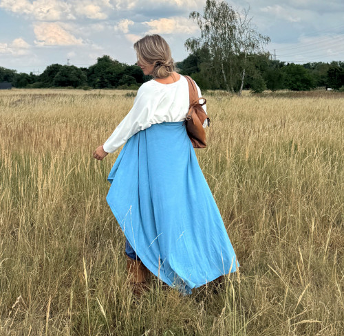 Vesta s cípy modrá — foto 3
