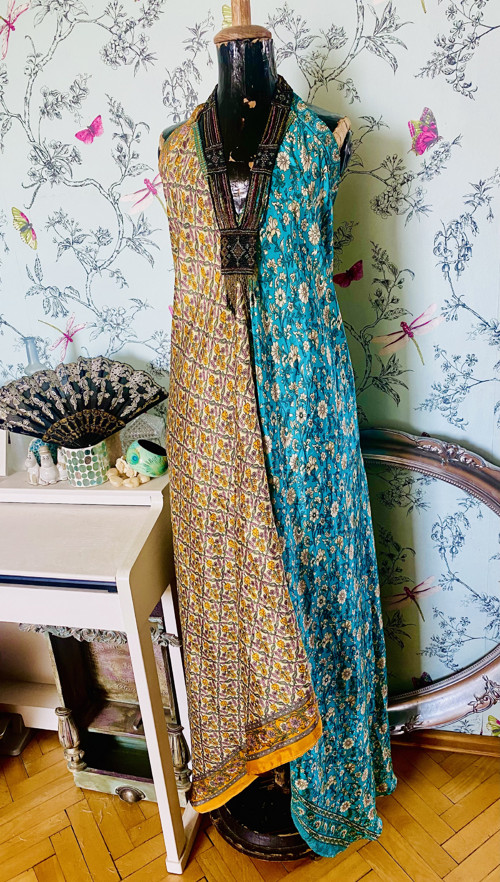 Šaty boho hedvábné — foto 3