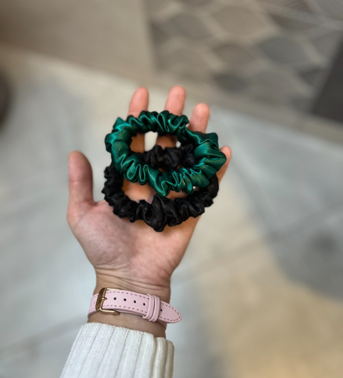 Saténová scrunchie mini — foto 3