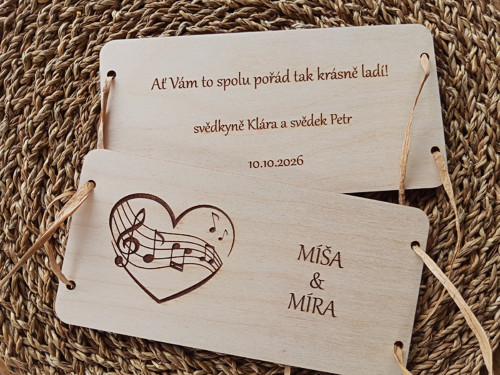 Dřevěná obálka na peníze — foto 2