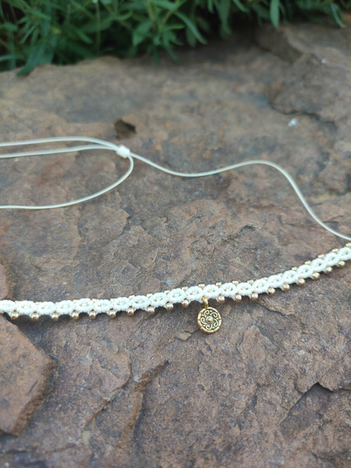 Macramé náhrdelník — foto 2
