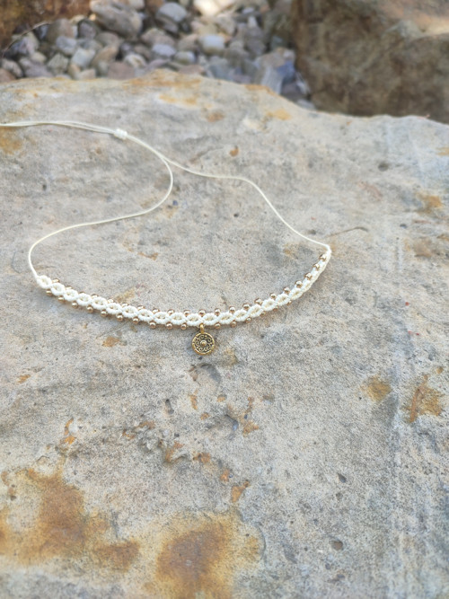 Macramé náhrdelník — foto 3