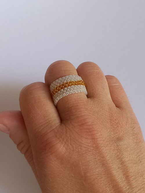 Prsten - Cream Silver Gold. — foto 4