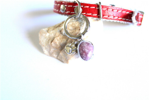 Minerální talisman pro psy, kočky - Lepidolit 2 — foto 3