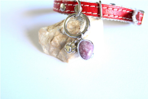 Minerální talisman pro psy, kočky - Lepidolit 2 — foto 2