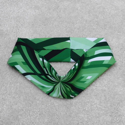 Zelená elastická čelenka - Kaleidoskop — foto 3