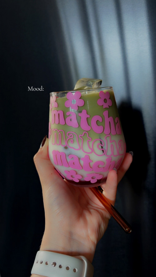 Sklenička s motivem Matcha — foto 3