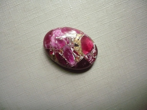 Kabošon - rubín 23 mm, č.34f — foto 2