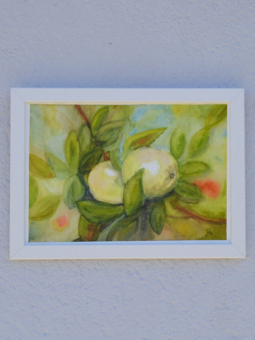 Akvarel - Jablíčka - 21 x 29 cm — foto 4