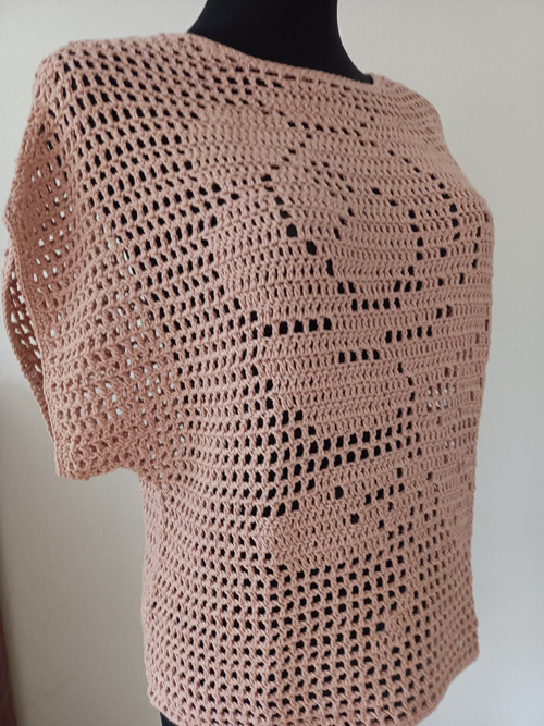 Starorůžový top — foto 2