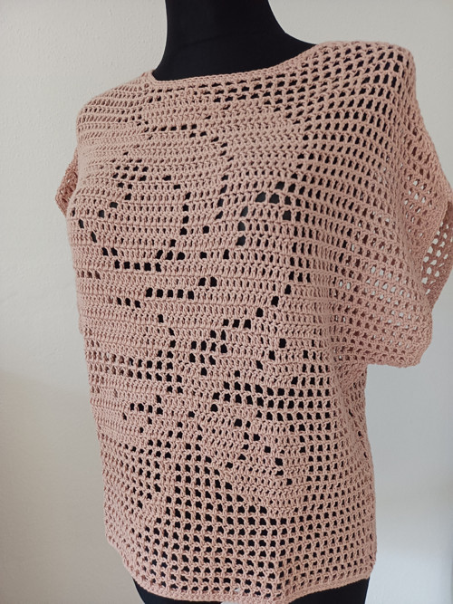 Starorůžový top — foto 4