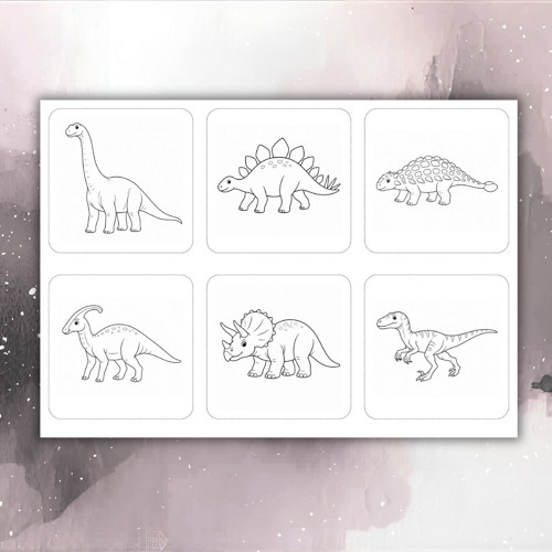 Kontrastní kartičky – Dinosauři | PDF — foto 2