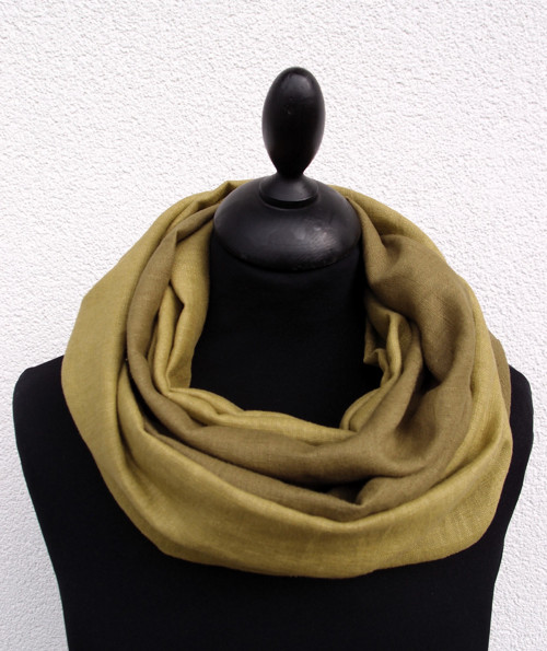 KHAKI - lněný nákrčník — foto 4