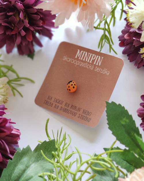 Oranžová skoroopravdická beruška | minipin — foto 2