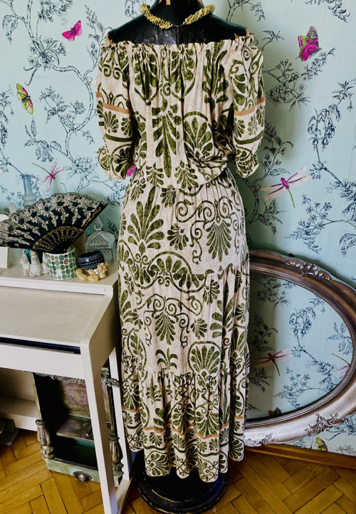Šaty boho vzory olivka — foto 6