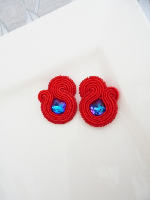 Soutache nausnice — foto 2