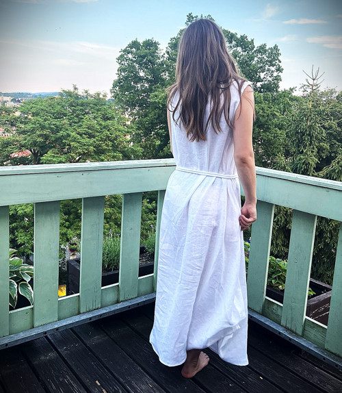 Lněné šaty Bílá paní — foto 3