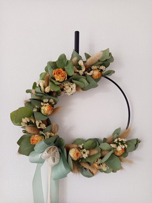 Věneček podzimní styl Boho / rustikální — foto 3
