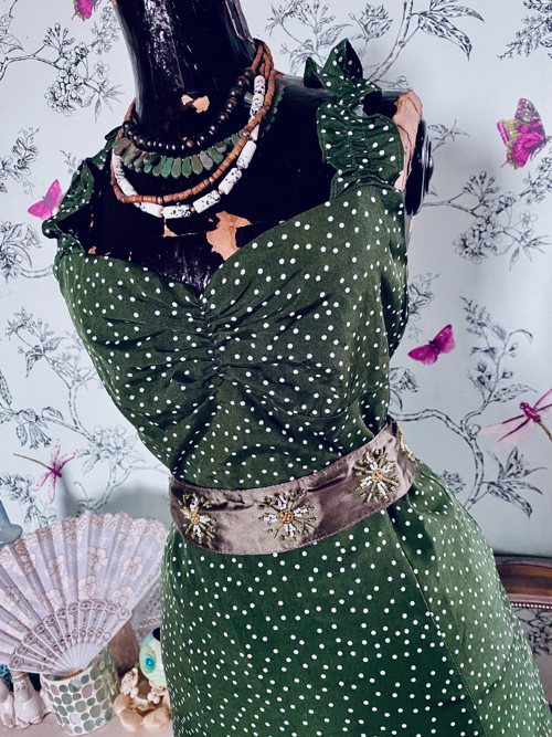 Šaty vintage dots — foto 3