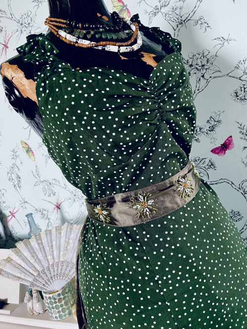 Šaty vintage dots — foto 5